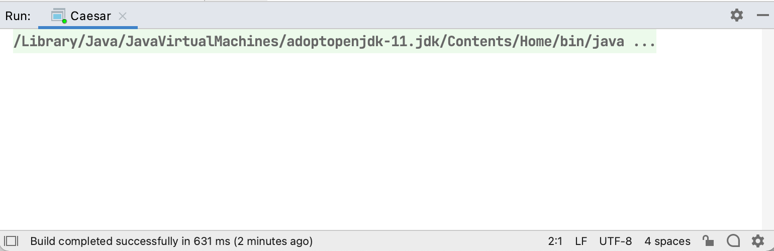 Step 2: Wait for the program to run