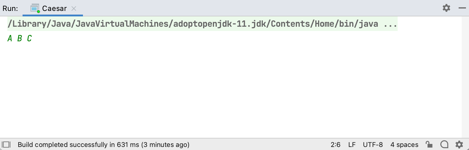 Step 3: Type input to standard input