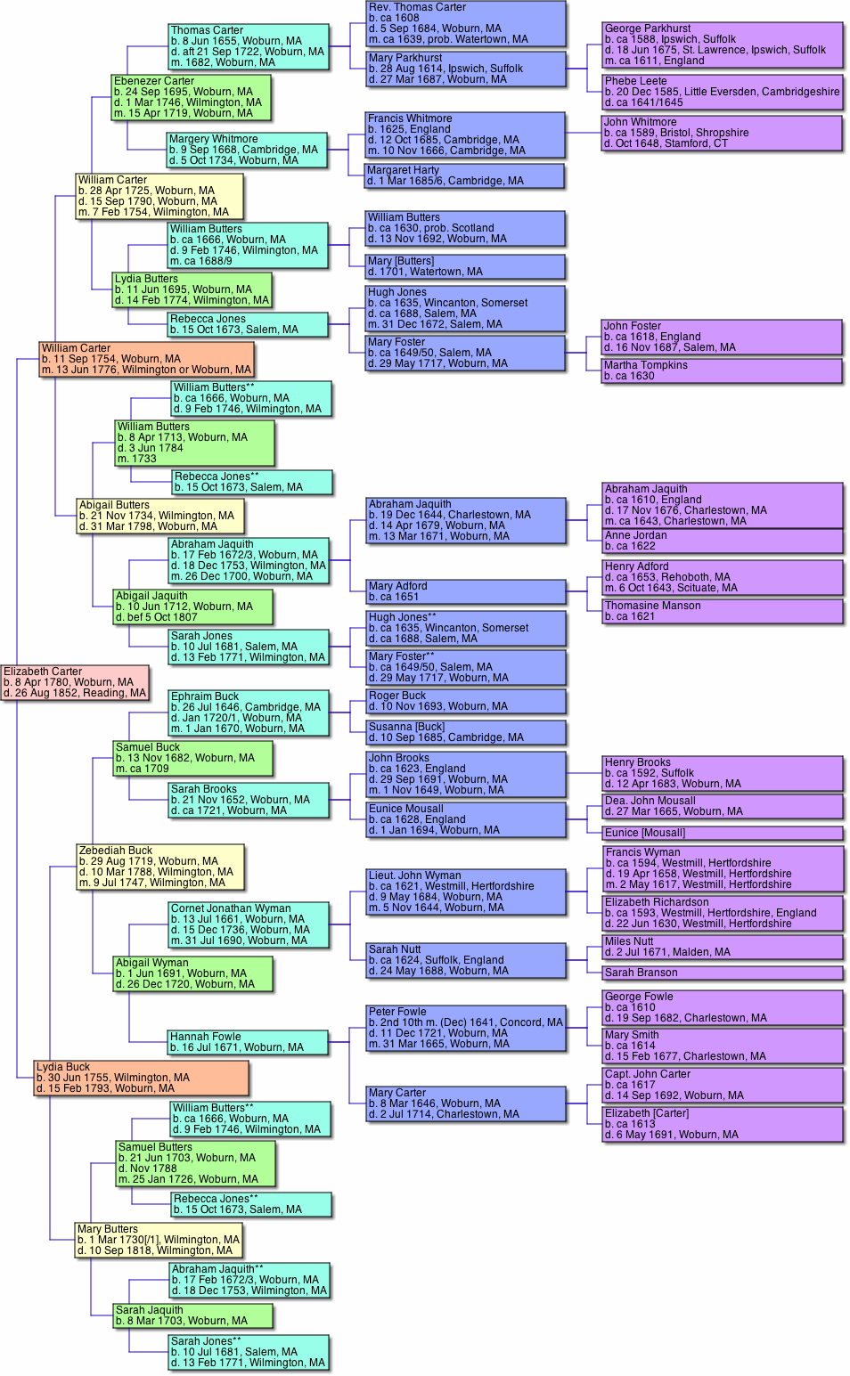 Pane-Joyce Genealogy: charts