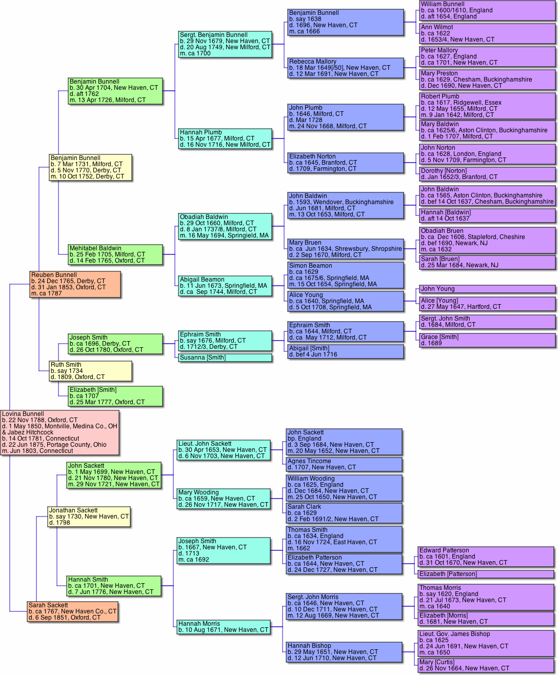 Pane-Joyce Genealogy: charts