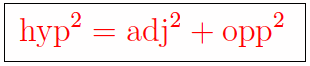 the square of the hypotenuse is equal to the sum of the squares of two sides adjacent to the right angle